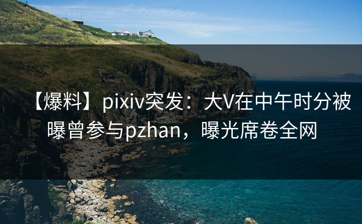 【爆料】pixiv突发：大V在中午时分被曝曾参与pzhan，曝光席卷全网